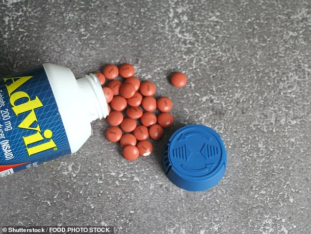 The researchers said drugs that target pain but not inflammation would reduce the need for NSAIDs, which are sold under brand names like Advil (stock image)