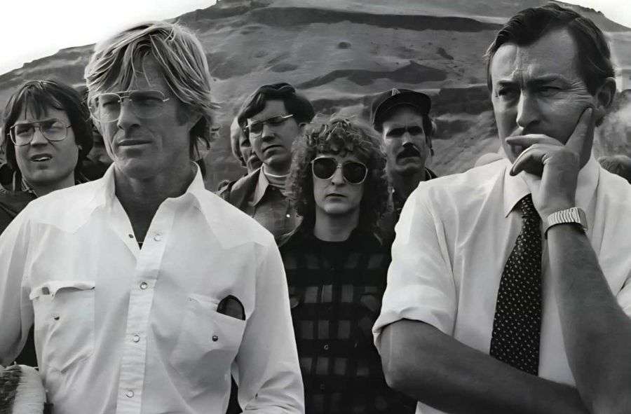 Robert Redford and renowned anthropologist Richard Leakey with graduate students on a 1982 field trip for the Institute for Resource Management, a program founded by Redford. Cary Jones, of Blackfoot, Idaho, was one of the students on the trip.