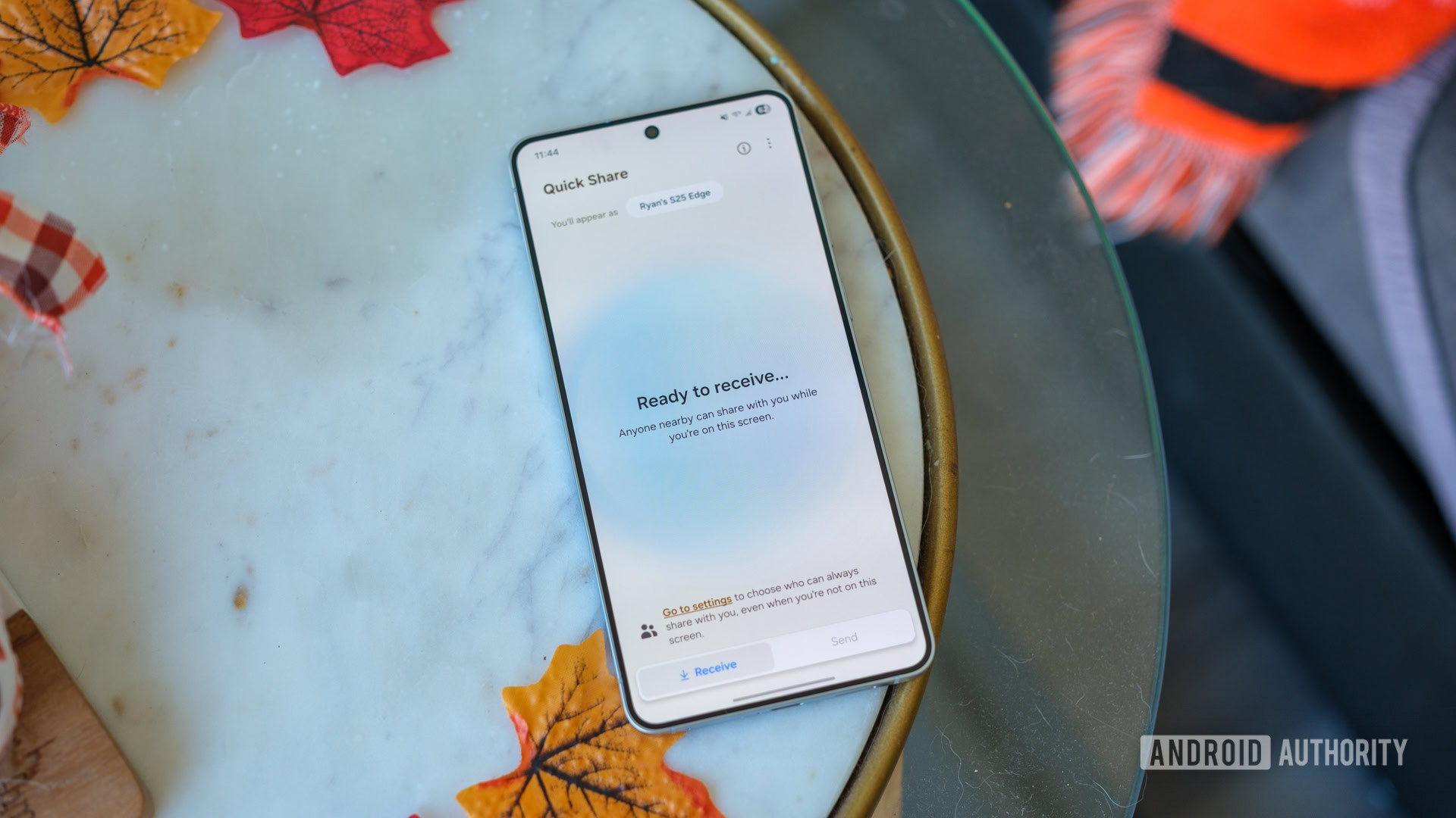 Galaxy S25 Edge One UI 8 quick share Galaxy S25 Edge One UI 8 quick share