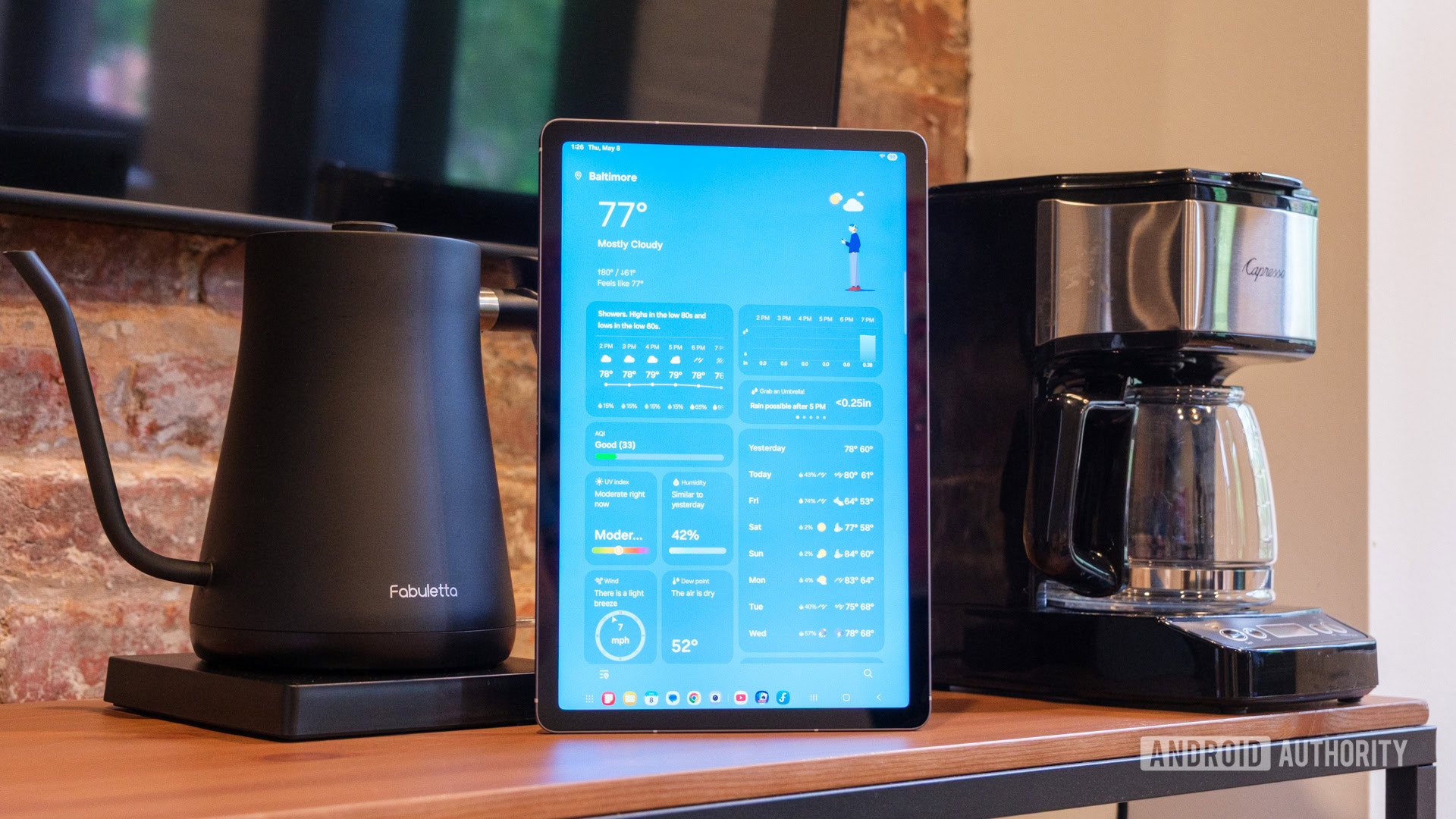 Samsung Galaxy Tab S10 FE weather app Samsung Galaxy Tab S10 FE weather app