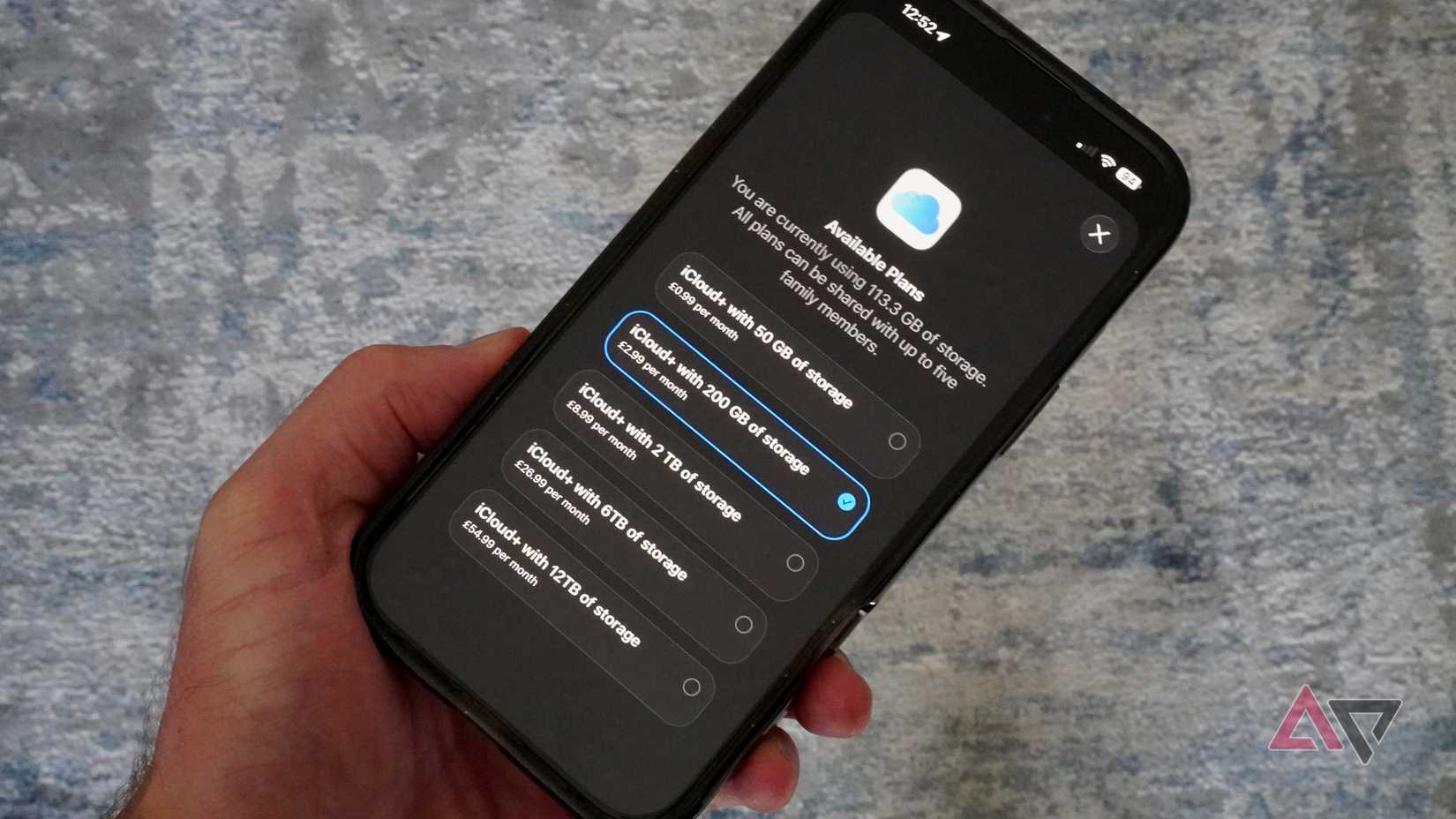 Apple iCloud subscription options