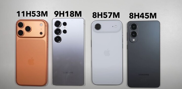 The iPhone Air outperforms the Galaxy S25 Edge. (Image Source: XEETECHCARE)