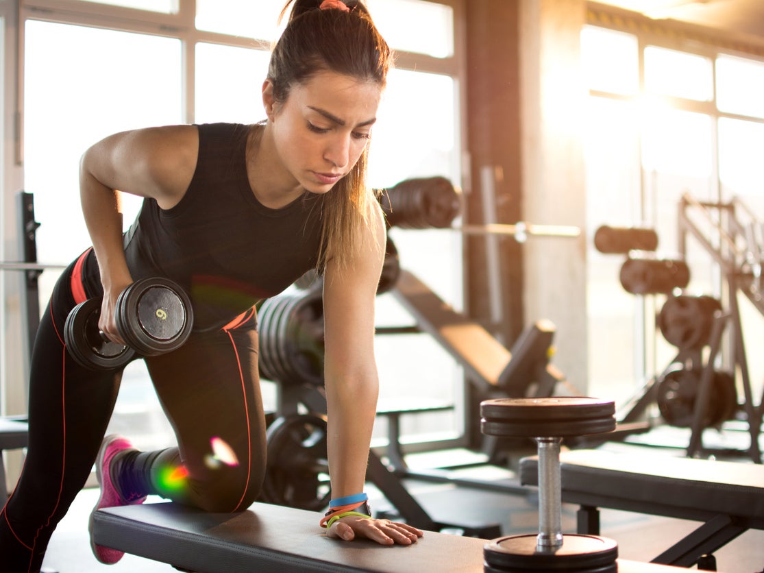 Replacing a barbell exercise with a dumbbell exercise targetting the same muscles can save you from having to load and unload the bar, granting you a few extra minutes to squeeze in some valuable additional sets of other exercises.