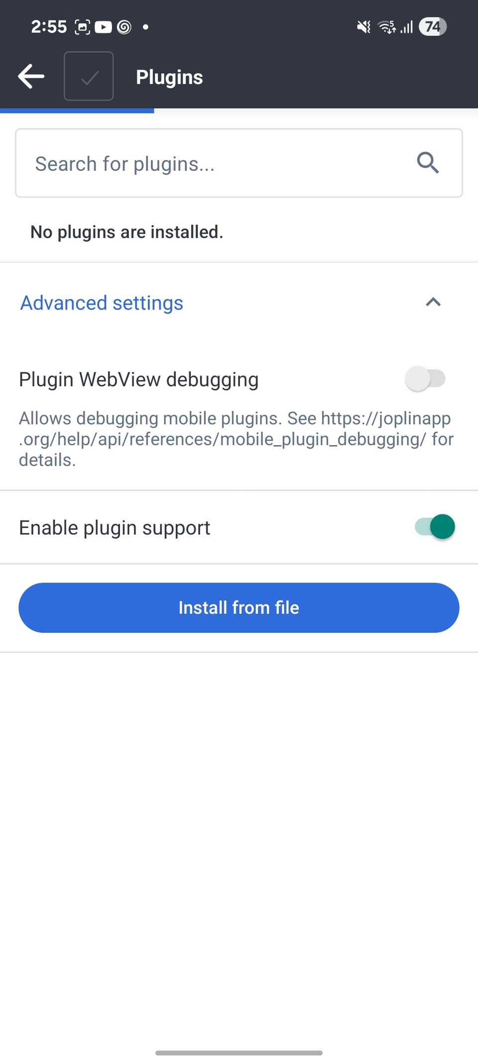 Joplin plugins
