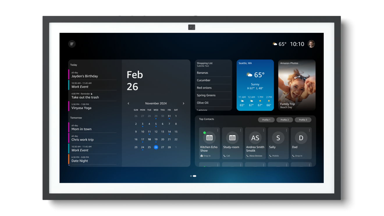 alexa calendar view